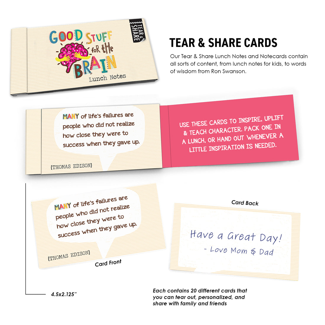 Lunch Notes: Good Stuff for the Brain - Box of 15