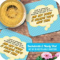 Coaster: Pop Life, Love is Spending Your Entire Life With Someone - Pack of 6