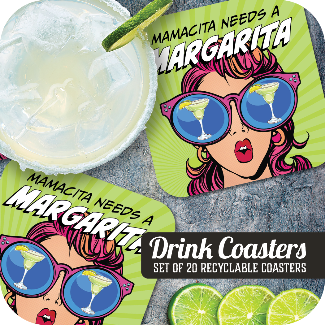 Coaster: Pop Life, Mamacita Needs a Margarita - Pack of 6