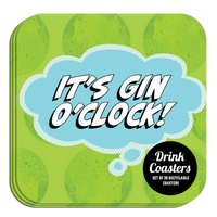 Coaster: Pop Life, It's Gin O'Clock - Pack of 6
