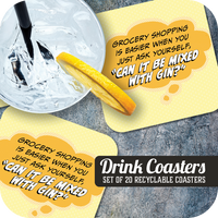 Coaster: Pop Life, Grocery Shopping is Easier When You Just Ask Yourself - Pack of 6