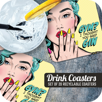 Coaster: Pop Life, Gym? I Thought you Said Gin - Pack of 6