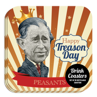 Coaster: Holiday, Happy Treason Day Peasants - Pack of 6