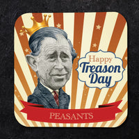 Coaster: Holiday, Happy Treason Day Peasants - Pack of 6