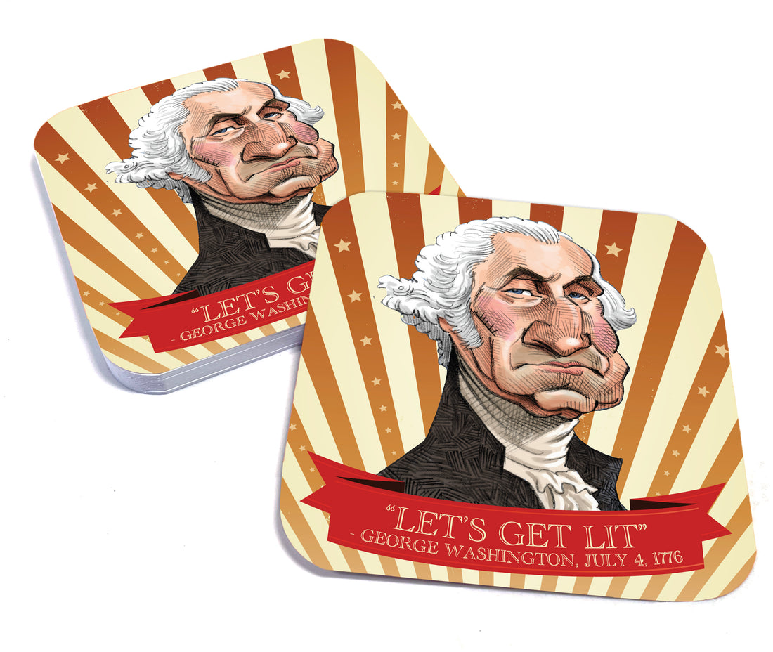 Coaster: Holiday, Let's Get Lit - Pack of 6