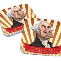 Coaster: Holiday, Let's Get Lit - Pack of 6