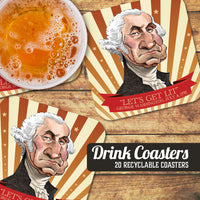 Coaster: Holiday, Let's Get Lit - Pack of 6