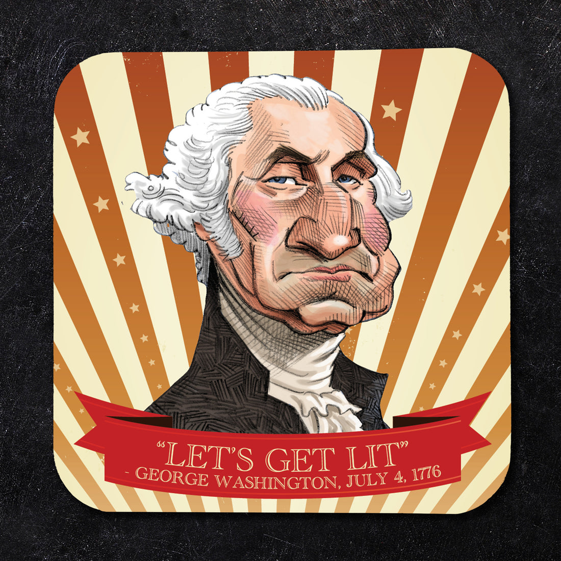 Coaster: Holiday, Let's Get Lit - Pack of 6