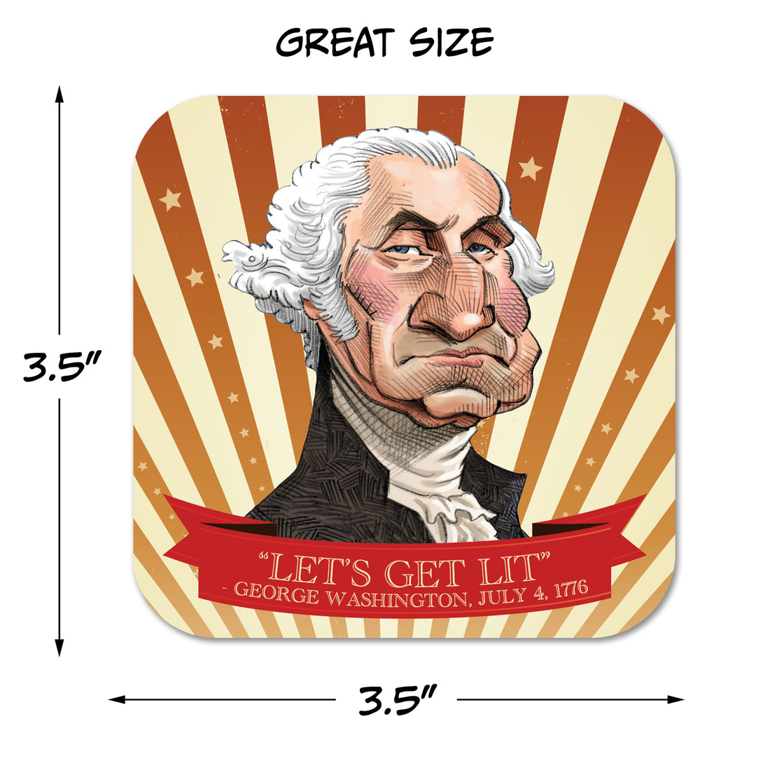 Coaster: Holiday, Let's Get Lit - Pack of 6