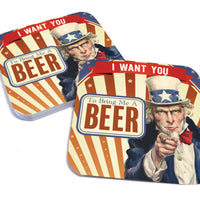 Coaster: Holiday, I Want You to Bring Me a Beer - Pack of 6