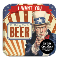 Coaster: Holiday, I Want You to Bring Me a Beer - Pack of 6