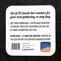 Coaster: Holiday, Rustic Flag - Pack of 6