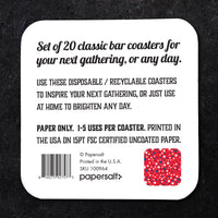 Coaster: Holiday, Red White and Blue Stars - Pack of 6