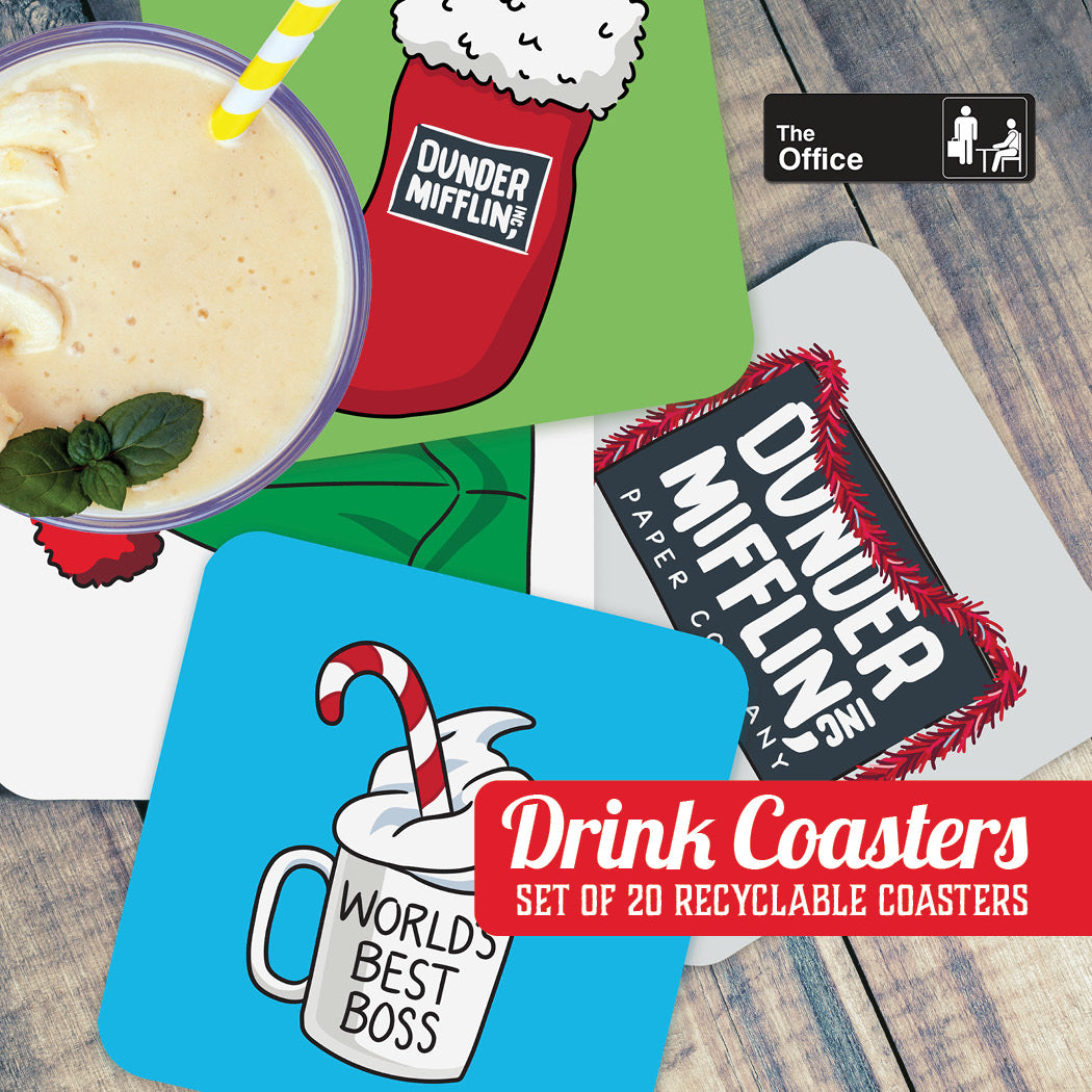 Coaster: The Office, The Office Holiday Coaster Set of 4 - Pack of 6