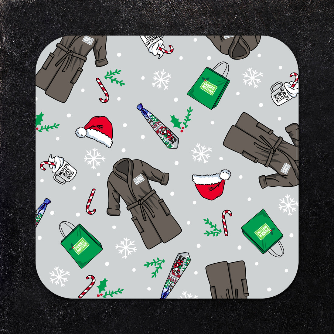 Coaster: The Office, The Office Holiday Coaster Set of 5 - Pack of 6