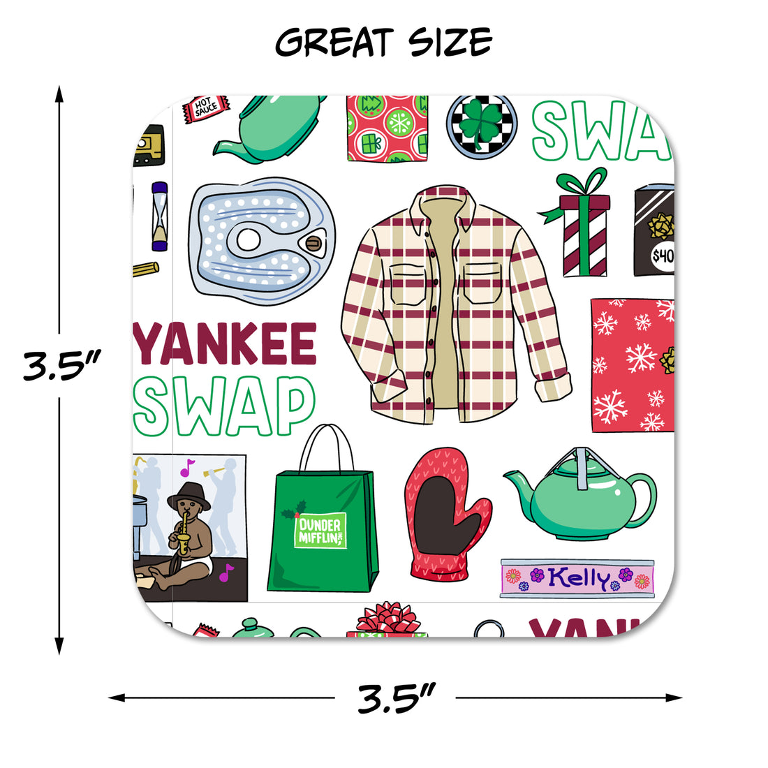 Coaster: The Office, The Office Holiday Coaster Set of 5 - Pack of 6