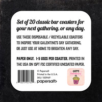 Coaster: Holiday, Galentines Fries Before Guys - Pack of 6