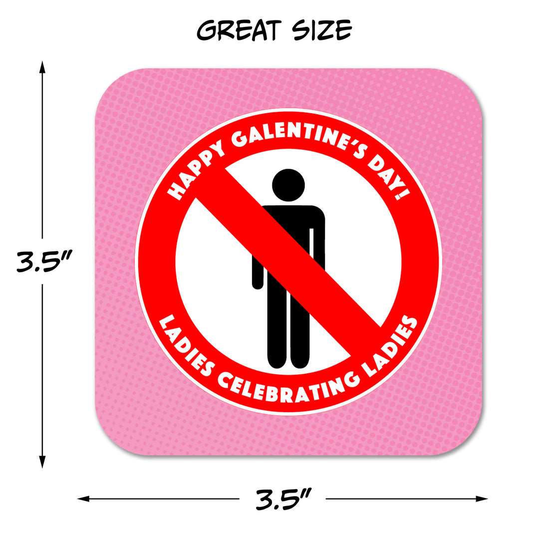 Coaster: Holiday, Galentines Ladies Celebrating Ladies - Pack of 6