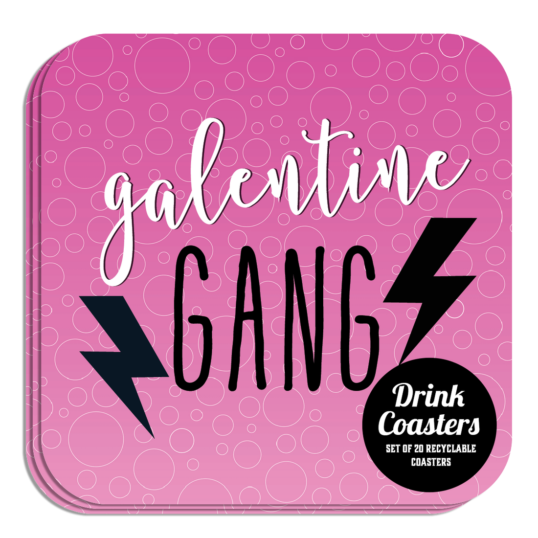 Coaster: Holiday, Galentine Gang - Pack of 6