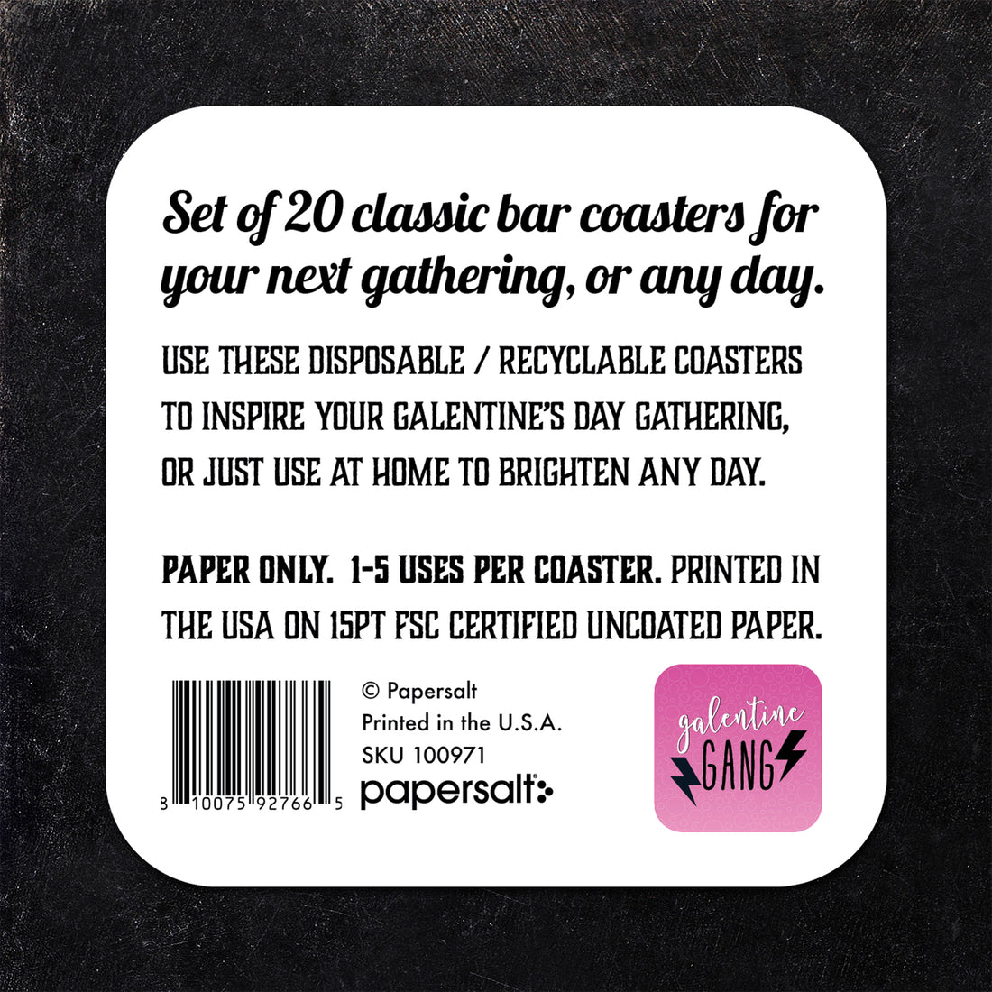 Coaster: Holiday, Galentine Gang - Pack of 6