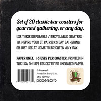 Coaster: Holiday, St. Patricks Kiss Me I'm Irish - Pack of 6