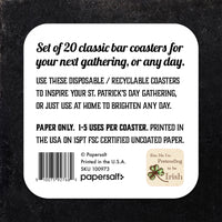 Coaster: Holiday, St. Patricks Kiss Me I'm Pretending to Be Irish - Pack of 6