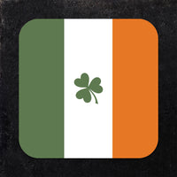 Coaster: Holiday, St. Patricks Irish Flag and Clover - Pack of 6