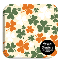 Coaster: Holiday, St. Patricks Clover Pattern - Pack of 6