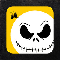 Coaster: Holiday, Halloween Ghost Faces Set - Pack of 6