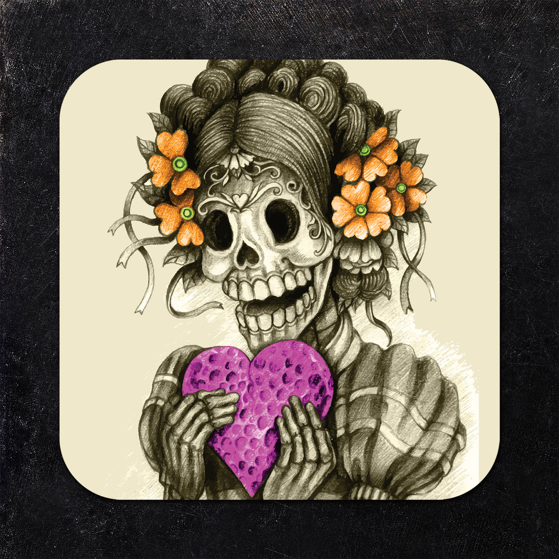 Coaster: Holiday, Day of the Dead Skeletons - Pack of 6