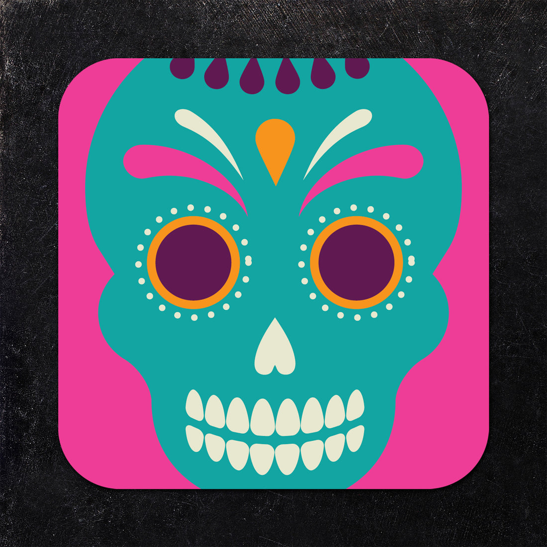 Coaster: Holiday, Day of the Dead Skulls - Pack of 6
