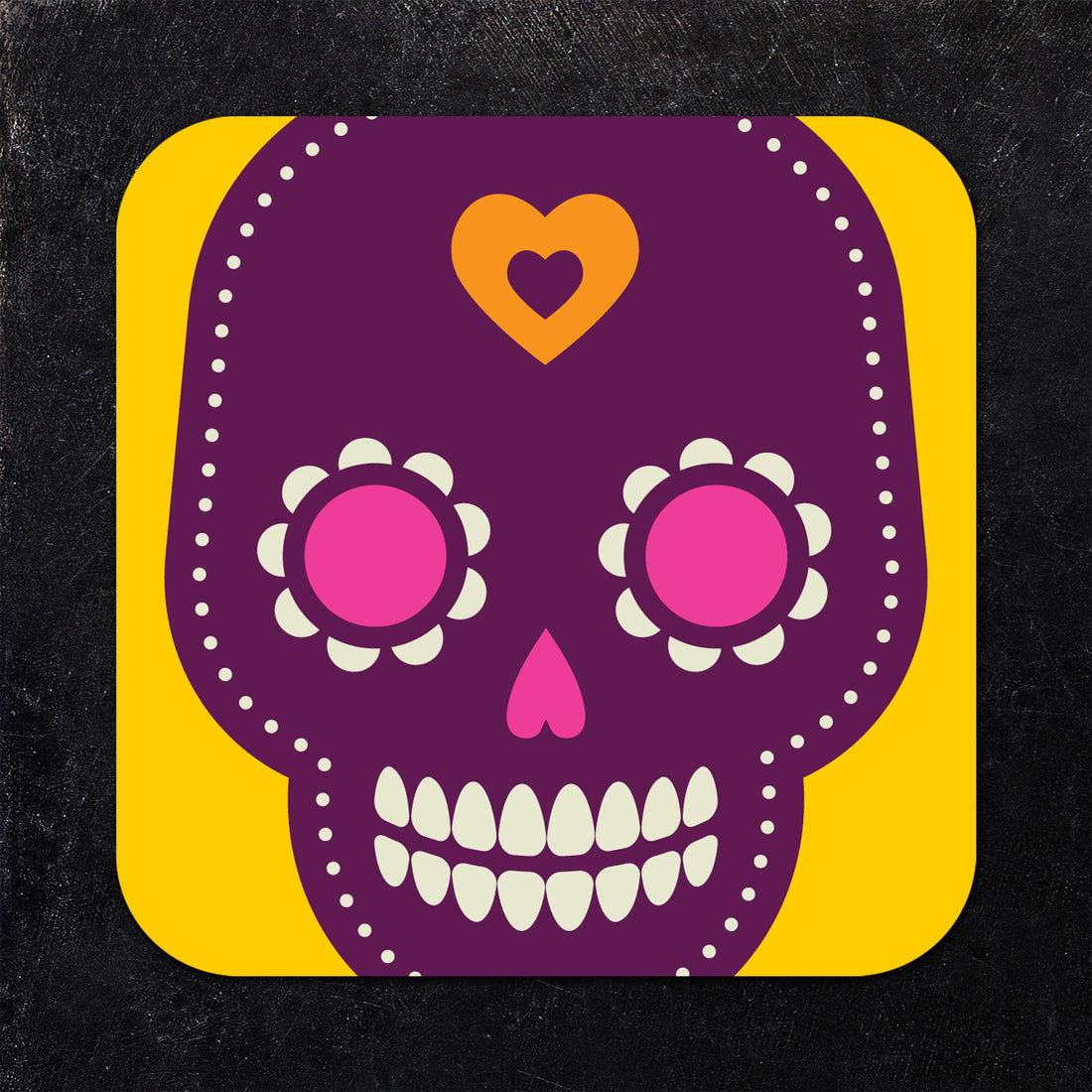 Coaster: Holiday, Day of the Dead Skulls - Pack of 6