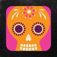 Coaster: Holiday, Day of the Dead Skulls - Pack of 6