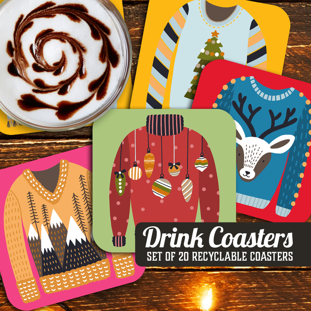 Coaster: Holiday, Christmas Sweaters Set - Pack of 6