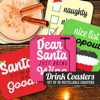 Coaster: Holiday, Christmas Satirical Set - Pack of 6