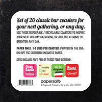 Coaster: Holiday, Christmas Satirical Set - Pack of 6