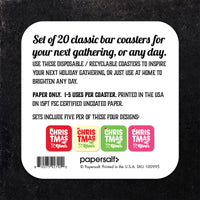 Coaster: Holiday, Christmas on the River Set - Pack of 6