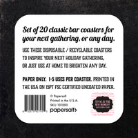 Coaster: Holiday, New Years Eve 9 P.M. is the New Midnight - Pack of 6