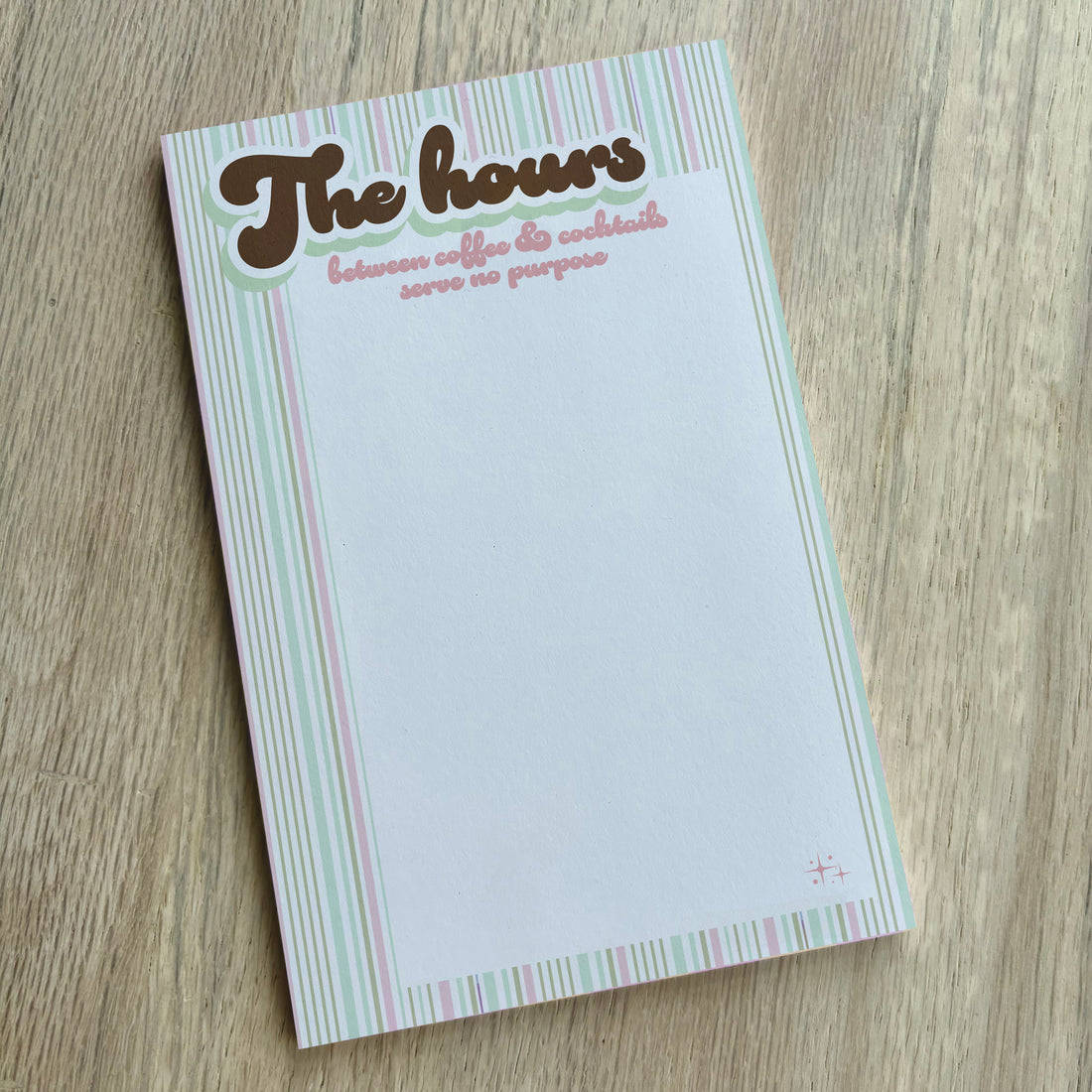 Notepad: Salty, The Hours Between Coffee & Cocktails Serve No Purpose - Pack of 6