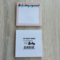 Sticky Note: Salty, So F*cking Organized - Pack of 6