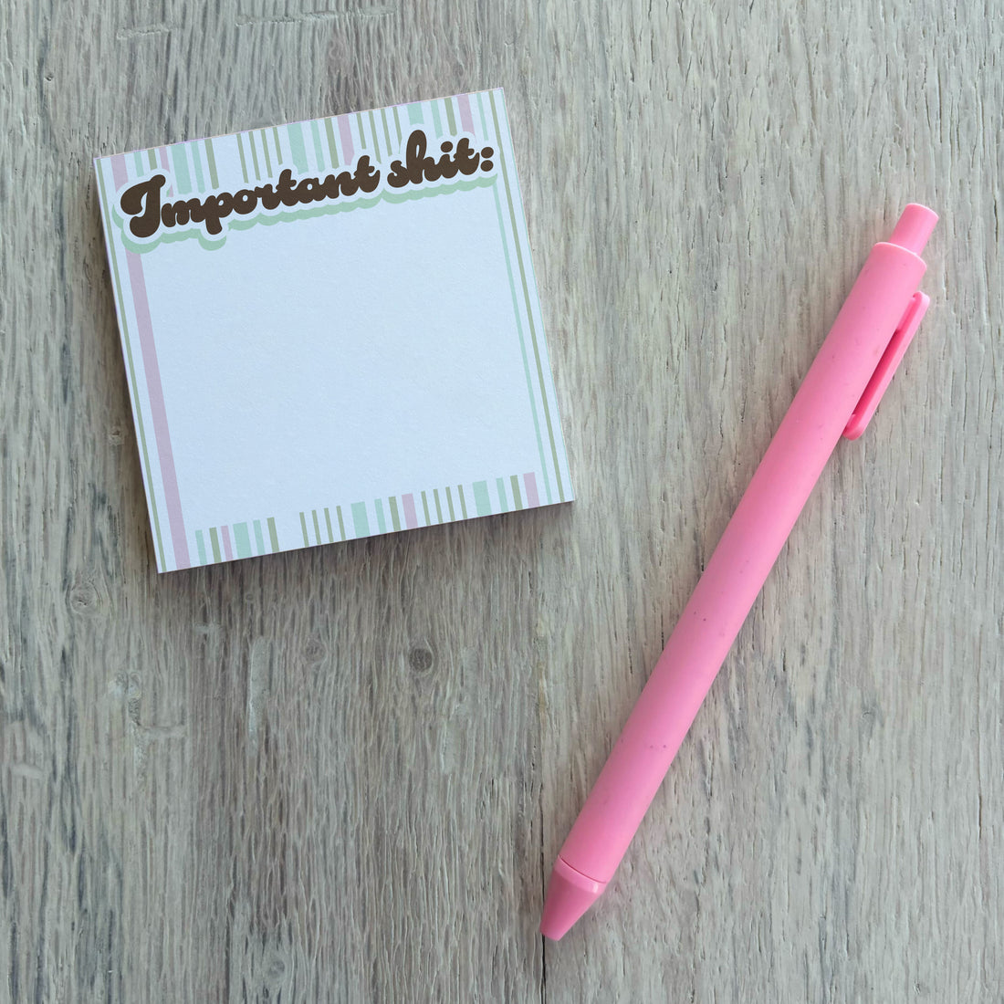 Sticky Note: Salty, Important Shit - Pack of 6