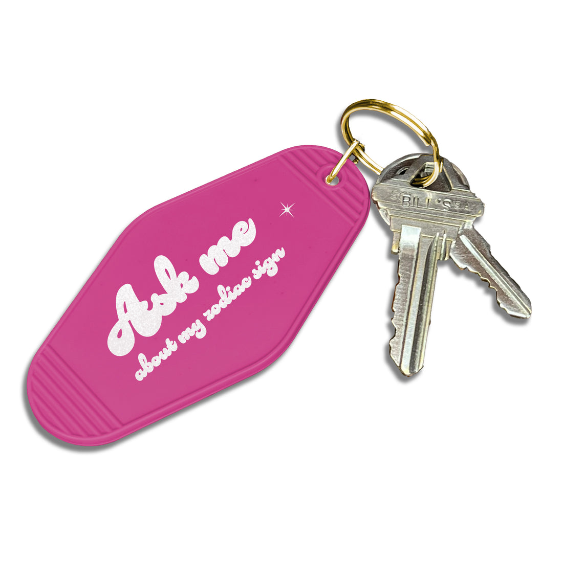 Keychain: Salty, Ask Me About My Zodiac Sign - Pack of 6