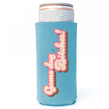 Slim Tall Koozie: Salty, Game Day Bitches! - Pack of 6
