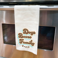 Tea Towel - Salty: Dogs Booze Family - Pack of 6