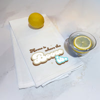 Tea Towel: Salty, Home is Where the Booze Is - Pack of 6