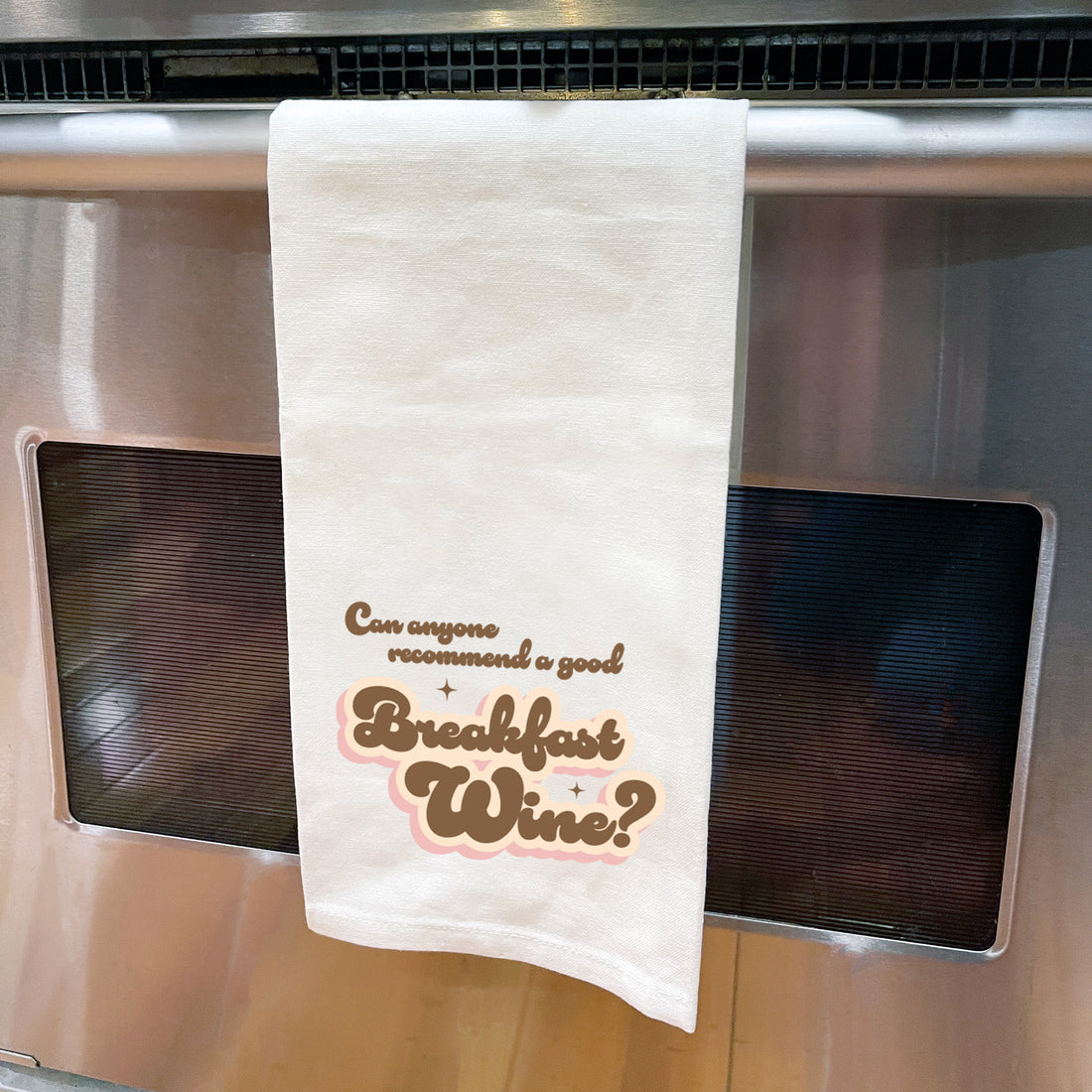 Tea Towel: Salty, Can Anyone Reccomend a Good Breakfast Wine? - Pack of 6