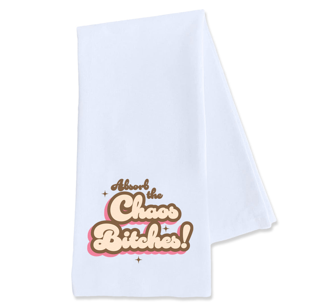 Tea Towel: Salty, Absorb the Chaos Bitches - Pack of 6