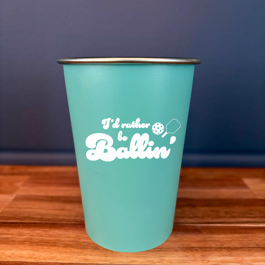 Pint Glass: Salty, I'd Rather Be Ballin' - Pack of 6