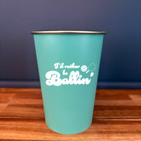 Pint Glass: Salty, I'd Rather Be Ballin' - Pack of 6