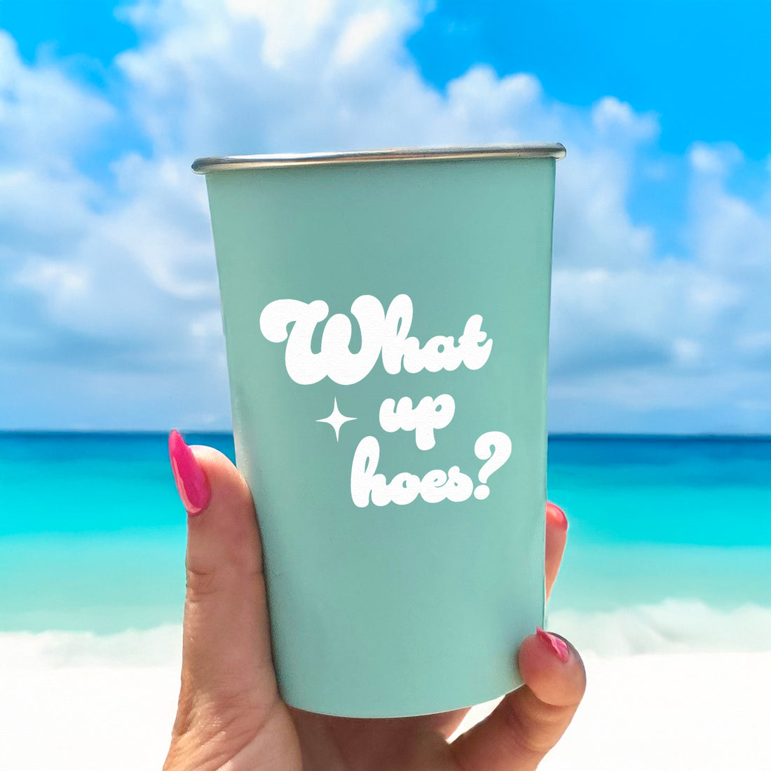 Pint Glass: Salty, What Up Hoes? - Pack of 6